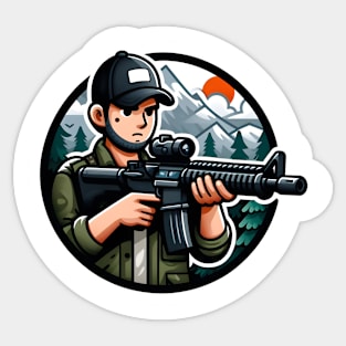 Hunter Boy Sticker